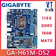 Gigabyte H61M-DS2 /S1 PCIE 3.0 Socket 1155 DDR3 H61 Motherboard Intel 2nd 3rd Gen GA-H61M-DS2