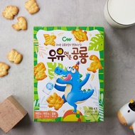 Korea Imported Qingyou CW Brand Dinosaur-Shaped Biscuits 0g Milk Cheese Chocolate Flavor Breakfast B