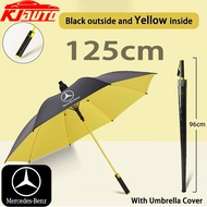 【 Light Luxury 】Mercedes Benz Extra Large Windproof Long Handle Rain Umbrella UV Resistant Heat-insu