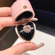 Fake Diamond Ring For Running Princess Wedding Fake Diamond Ring Female Imitation Moissanite Ring Pr
