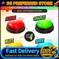 Answer Buzzers for Game Shows 4pcs Game Buzzers with Lights & Sounds Buzz Buttons for Kids or Adults