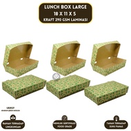 Paper Lunch Box L Lunch Box Large Tray L (LB2K27-Lamination)