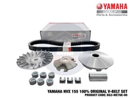 YAMAHA NVX 155 V1 AEROX 100% ORIGINAL V-BELT SET MANGKUK BELTING CVT MANGKOK DRIVE BELT SET BG3-WE76