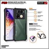 Infinix Note 40 4G 5G 40 Pro 4G 5G 40 Pro Plus 40s 4G Softcase Fusion Armor Shockproof Transparent B