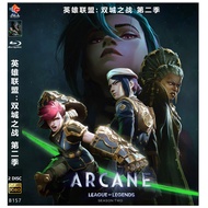 [English][Ready Stock] Blu-ray HD Movie 4K UHD 1080P 2discs Arcane Season 2
