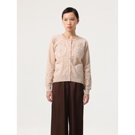 KUKAI | Muse Cardigan - Women's Classy Knit Cardigan with Floral Lace Details