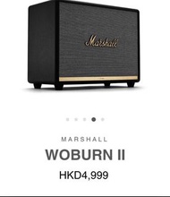 行貨🇬🇧MARSHALL WOBURN II BLUETOOTH V5.0 SPEAKER SUPPORT QUALCOMM aptX CODEC  (COLOR BLACK)  ( BRAND NE