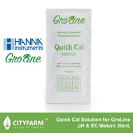 Hanna Instruments Quick Calibration Solution for GroLine pH and EC Meters (20 mL sachet) HI50036P