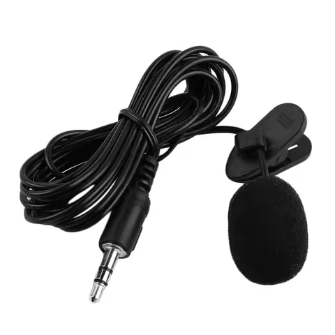 Mini Lavalier Lapel Tie Clip-on 3.5mm Jack Condenser Collar Microphone For Belt Pack Mic System Voic