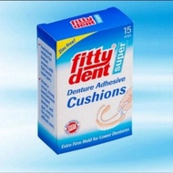 Fittydent Denture Adhesive Cushion 3 pcs Lem Gigi Palsu Rahang