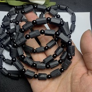 Black Tourmaline Rough Stone Bracelet Unisex Black Tourmaline Bracelet