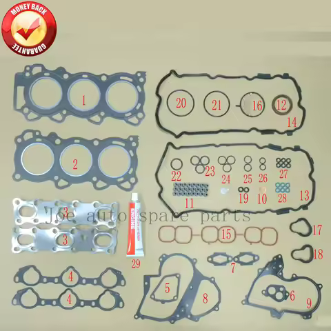 VQ25DE 2495cc 2.5L Engine Full gasket set kit for Nissan Cefiro Leopard Cedric Fuga Elgrand Teana In