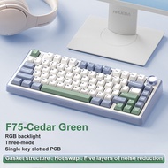 AULA F75 wireless Mechanical Keyboard Reaper Axis Gamer keyboard Customized Hot-Swap 75%Layout OEM P