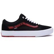 VANS OLD SKOOL SKATE BMX MARBLE BLACK WHITE RED SNEAKERS สินค้ามีประกันแท้