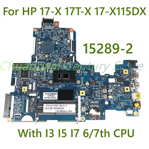 For HP 17-X 17T-X 17-X115DX Laptop Motherboard 15289-2 with I3 I5 I7 6/7th CPU 100% Tested Fully Wor