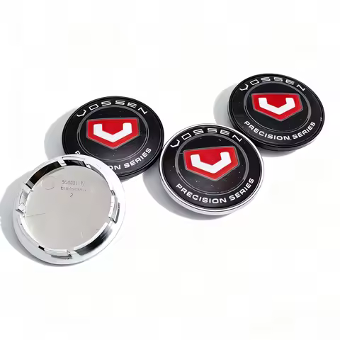 4pcs VOSSEN Logo Emblem Car Wheel Center Caps 65MM Clips 56MM Wheels Hub Dust Cap Vossen Badge Rim H