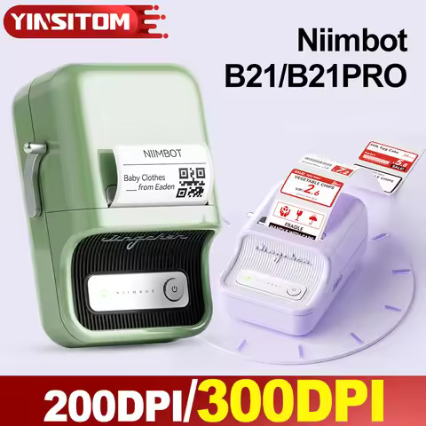 Niimbot B21 B21PRO Mini Adhesive Label Printer Wireless Portable Thermal inkless Maker Photo Barcode