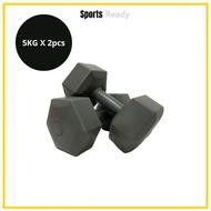 Hexagon Toning Dumbbell Set 5kg x 2pcs