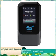New 5G SA-NSA Pocket Mini Wi-Fi SIM& Esim UNISOC V510 Modem Mobile Portable Hotspot Wi-Fi6 Router In