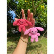 Jcraft Knitted Doll Keychain Sleepy Bear Handicraft Wool