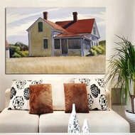 Edward Hopper Famous Realistic Master Nighthawks Life Landscape Poster Canvas Painting Wall Art Pict