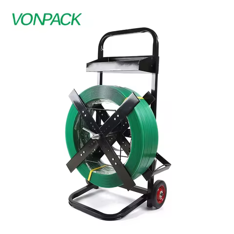 VONPACK PJ500 China Manufacturer Industrial Poly Strap Dispenser for PP PET Strip Belt Packing Porta