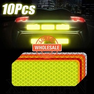 [Wholesale Price] Multicolor Night Warning Safety Strip / 10Pcs Super Light Car Reflective Sticker / Motorcycle Truck Vehicle Styling Tape / Car Bumper Protective Reflector Decals