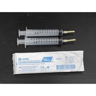 10 cc. Milk Feeding Syringe With Nipple (2 Pieces/Pack) For Medicine Water Pump