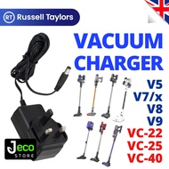 Russel Taylors Cordless Vacuum Charger Battery Charging Adapter for V5 / V7 / V8 / V9 / VC-22 / VC-2