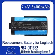 Cameron Sino Replacement Battery for Logitech  084-000845, 984-001362, Megaboom 3, S-00171,, Fits P/