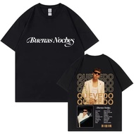 QUEVEDO Buenas Noches T-Shirt For Men And Women Casual Clothing Oversized Short Sleeve Hip Hop Fashi