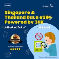 Singapore & Thailand eSIM 15GB - 30GB for 30 Days Data Roaming | QR Code via Email - By 3HK