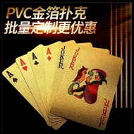Gold Foil Poker Dubai Poker Gold Foil PET Waterproof Poker Local Tyrant Gold Poker Plastic Poker Des