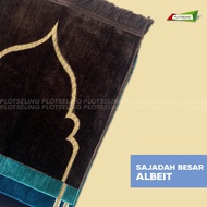 ALBEIT Premium Turkish Prayer Rug Size 68 x 110 cm Plain Travel Prayer Rug for Eid Prayer Rug Hajj S