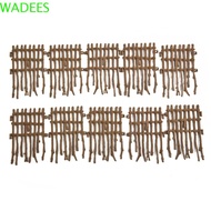 WADEES Simulation Farm Ranch DIY Fence, Miniature Fence Accessories Simulation Ranch Fence, Railings