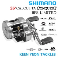 SHIMANO 2026' CALCUTTA CONQUEST BFS LIMITED FISHING REEL (BAITCASTING)