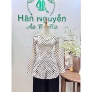 B.A212 - Ba Ba DoLLy Shirt with Ball Collar and Lace Buttons (SILK PANTS)