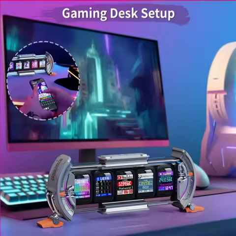 Original Times Gate Digital Clock DIY Pixel Art Screen with Smart APP Control, WiFi Connect, Gaming 