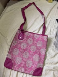 Used - Vivienne Westwood 粉紅色織布斜跨包