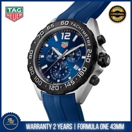 Tag Heuer F1 Blue Dial Quartz Chronograph Rubber Watches 43MM CAZ101AV.FT8077