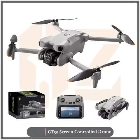 New GT50 Mini Drone with 8K Dual Cameras 12.5cm Screen Control Brushless GPS WiFi Professional Aeria
