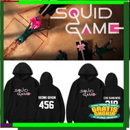 HITAM Limited!!! / Squid Game Hoodie Men Women Latest Black Squid Game Hoodie Sweater Uniform 067 Sq