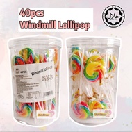 Windmill Lollipop Rainbow Candy Ali Hepin 40pcs