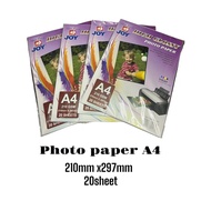 Joy Photo Paper A4 Glossy 210gsm