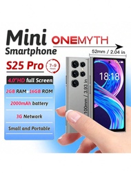 ONEMYTH S25 Pro 3G Mini Smartphone 4.0 Inch HD Full Screen 2000mAh Large Battery 2GB RAM 16GB ROM Li