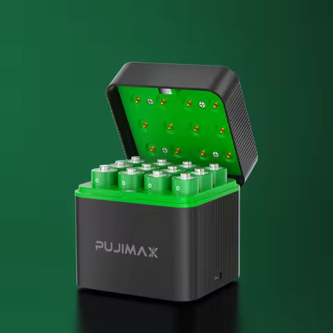 PUJIMAX AA 4255mWh Rechargeable Charging Case Charger For Batteries 1.5V lithium batteries Constant-