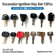 13Pcs Excavator Ignition Key 5P8500 459  RE183935  K250 777  JCB  606 14603 787 301 H806  D250 H800 