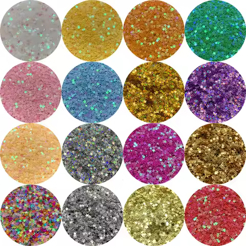 10000pcs/Lot 3mm PVC Sequins Star Shape Sequins Flat Loose Glitter Sequin Paillettes Sewing Craft DI