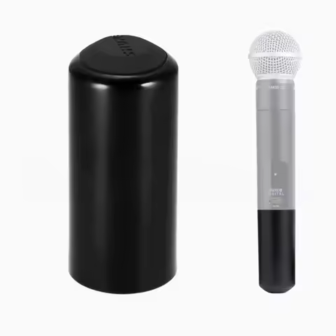 Battery Cap Cover Replacement for Shure BETA58 BETA58A SM58 Vocal Wired, Bright Black