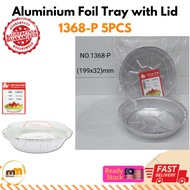 1368-P Aluminium Foil Tray with Clear Lid (5sets) Petak / Round My Chef Foil Tray 1368-P